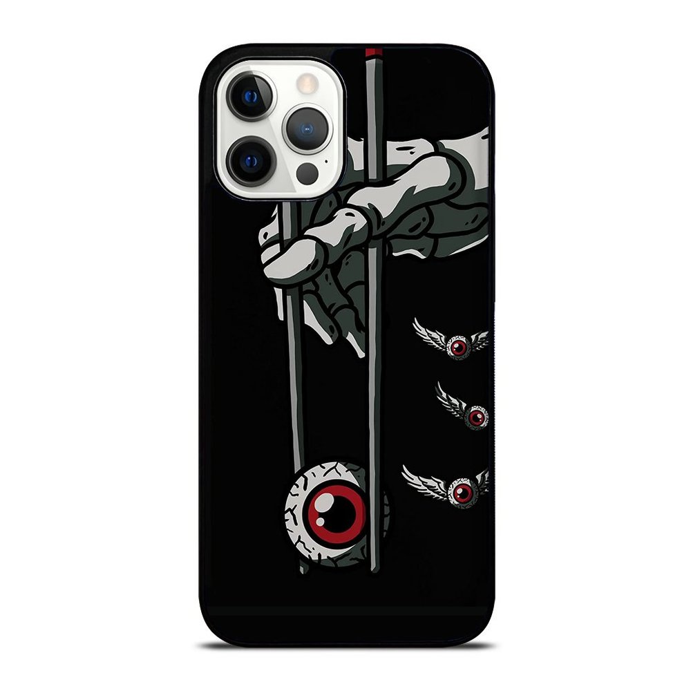 Weirdcore Aesthetic Skeleton Hand Chopsticks Eyeball Oddcore iPhone Case